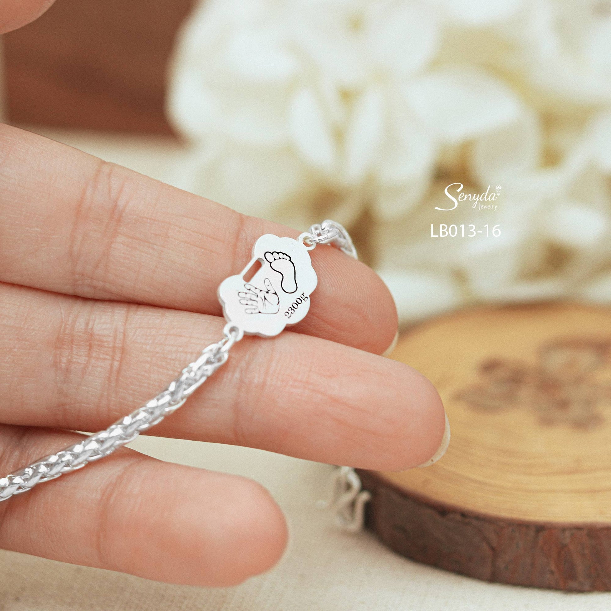 Personalized Engraved Longevity Lock Necklace