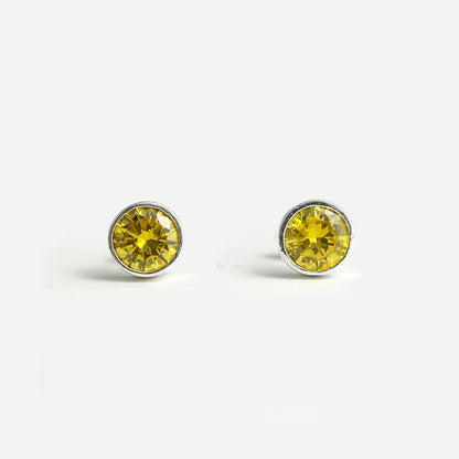 Sterling Silver 925 Cubic Zirconia Stud Earrings