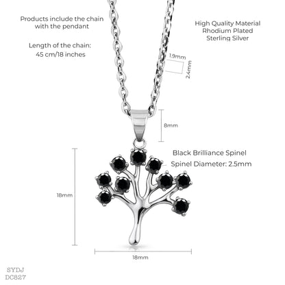 Sterling Silver 925 Tree of Life Pedant Necklace