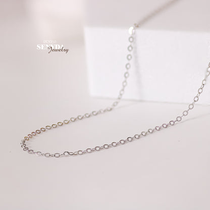 Senyda 18K Solid Gold Dainty Chain Necklace