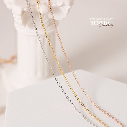 Senyda 18K Solid Gold Dainty Chain Necklace