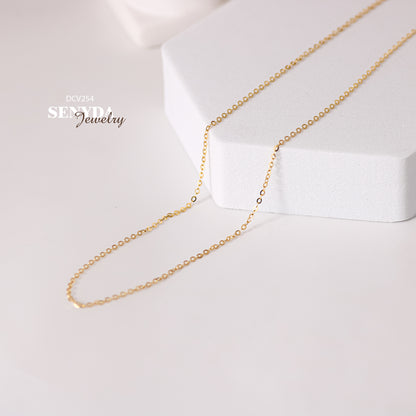 Senyda 18K Solid Gold Dainty Chain Necklace