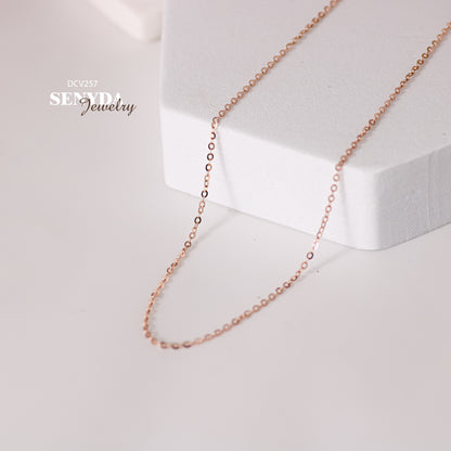 Senyda 18K Solid Gold Dainty Chain Necklace