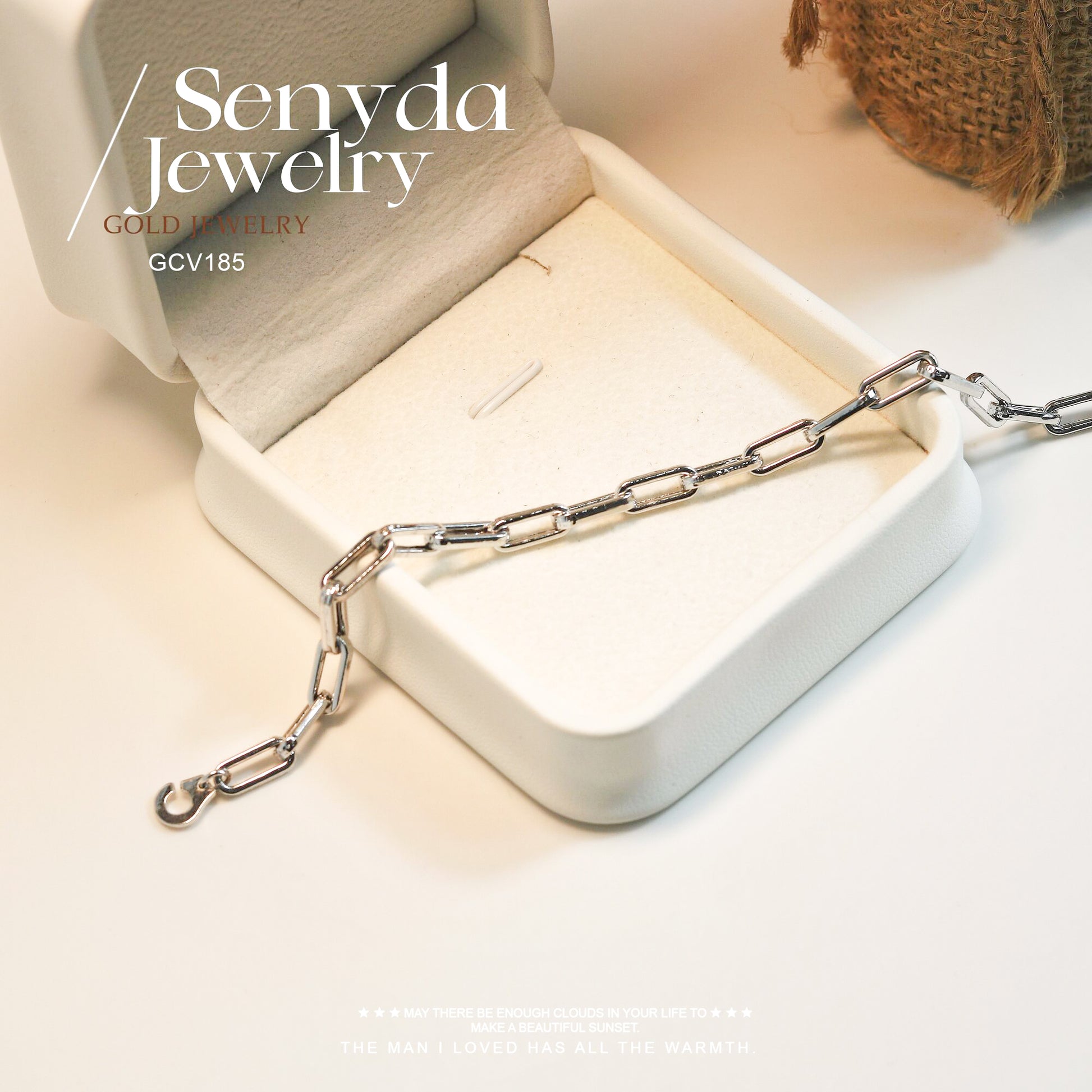 Senyda Personalized Paperclip Chain Bracelet