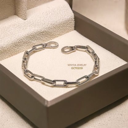 Senyda Personalized Paperclip Chain Bracelet