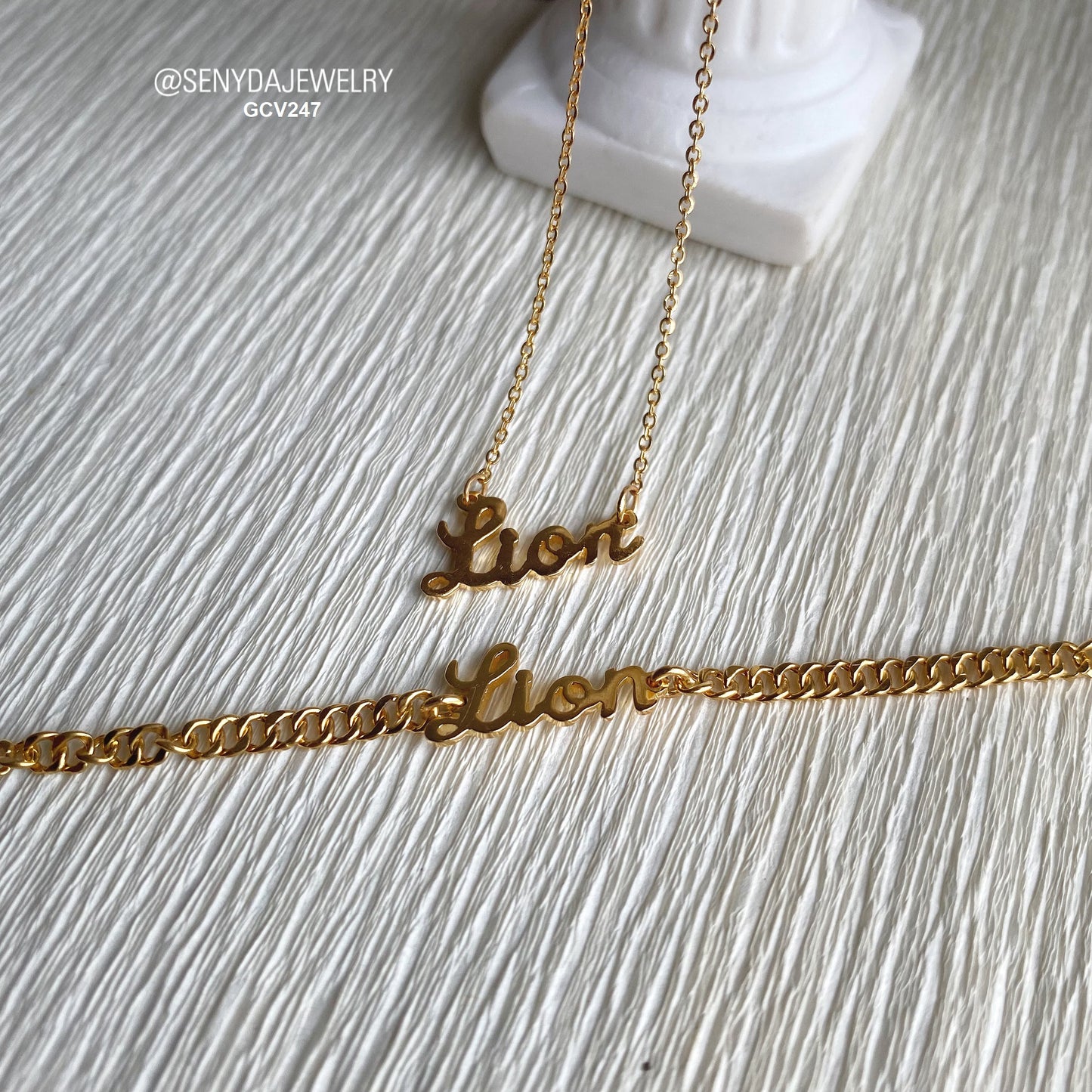 Senyda 14K Gold Personalized Name Bracelets For Baby
