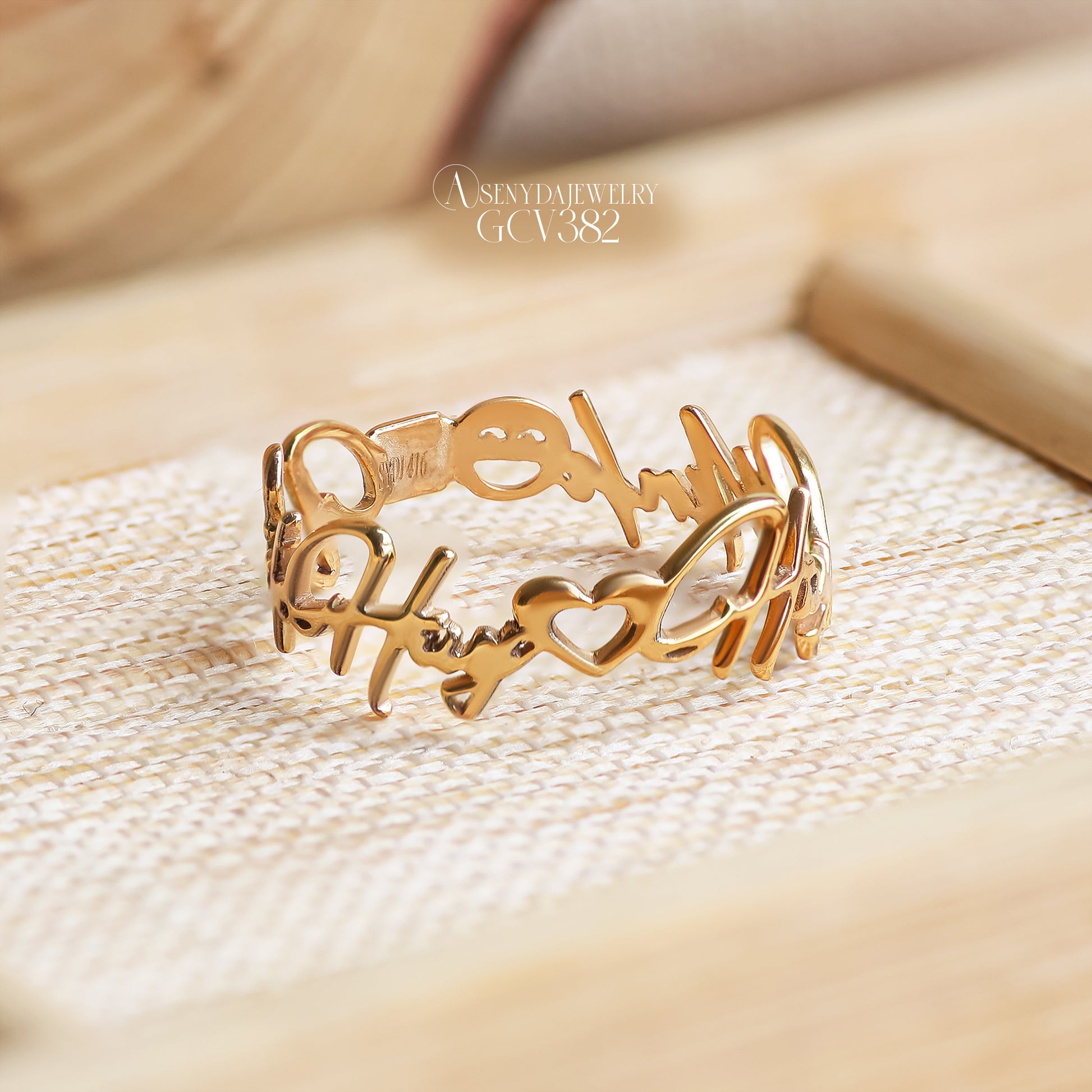 Custom Name Rings - Full Ring