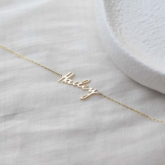 Senyda Personalized Name Pendant Bracelet with Custom Letter