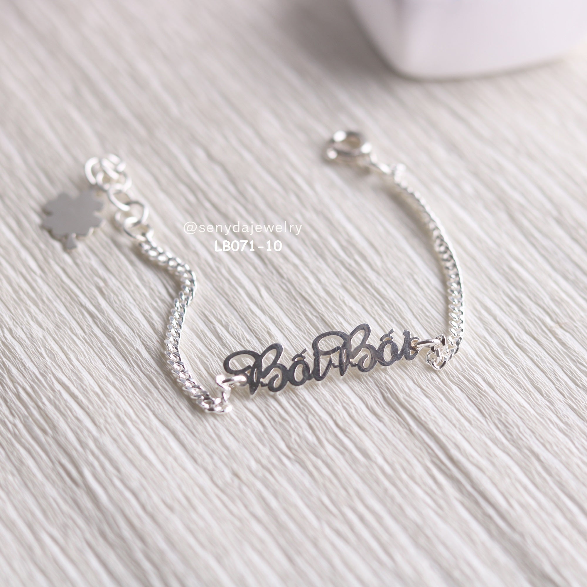 Custom Name Bracelets for Baby Kids Sterling Silver 925 6 10 Characters Dainty Chain Bracelet
