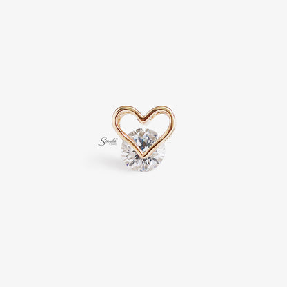 Senyda 10K Solid Gold Cute Heart Pendant