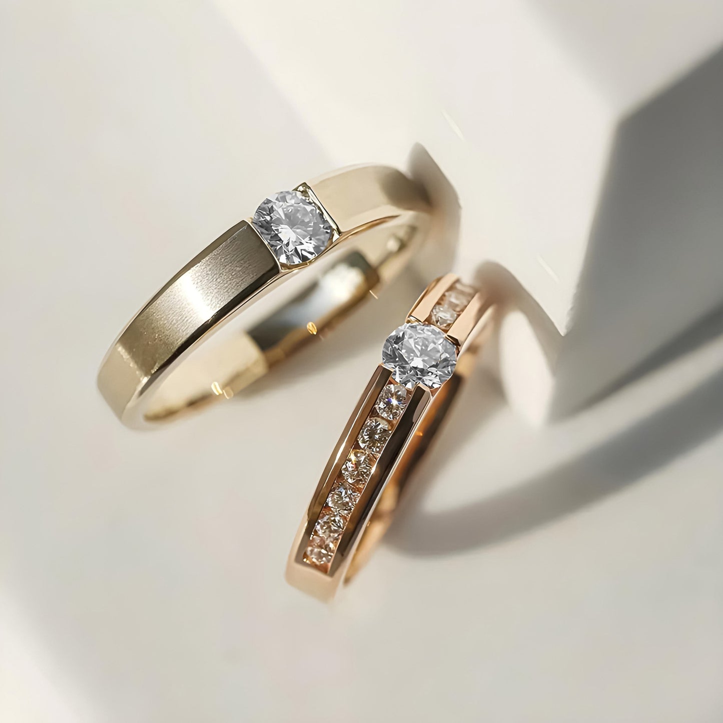 Unbroken Promise Gold Wedding Ring Set