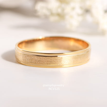 Senyda Luminous Love Gold Wedding Ring