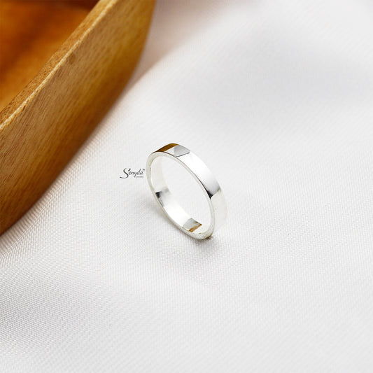 Sterling Silver 925 Plain Ring