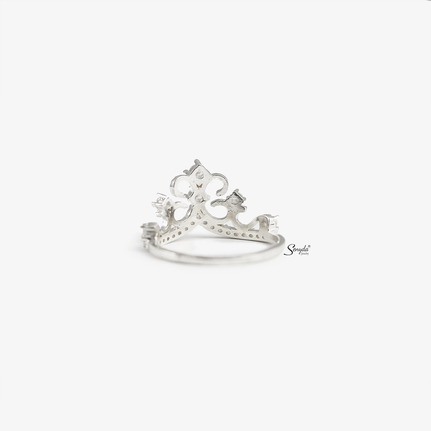 Sterling Silver 925 Queen Crown Ring