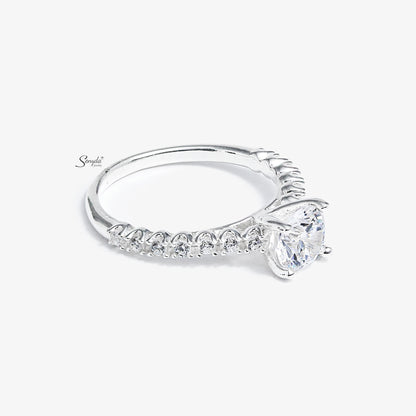 Sterling Silver 925 Vivian Solitaire Ring