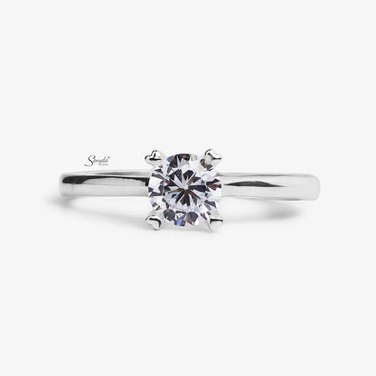 Sterling Silver 925 WYMM Solitaire Ring