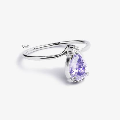 Sterling Silver 925 Teardrop Ring