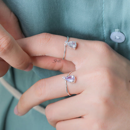 Sterling Silver 925 Teardrop Ring