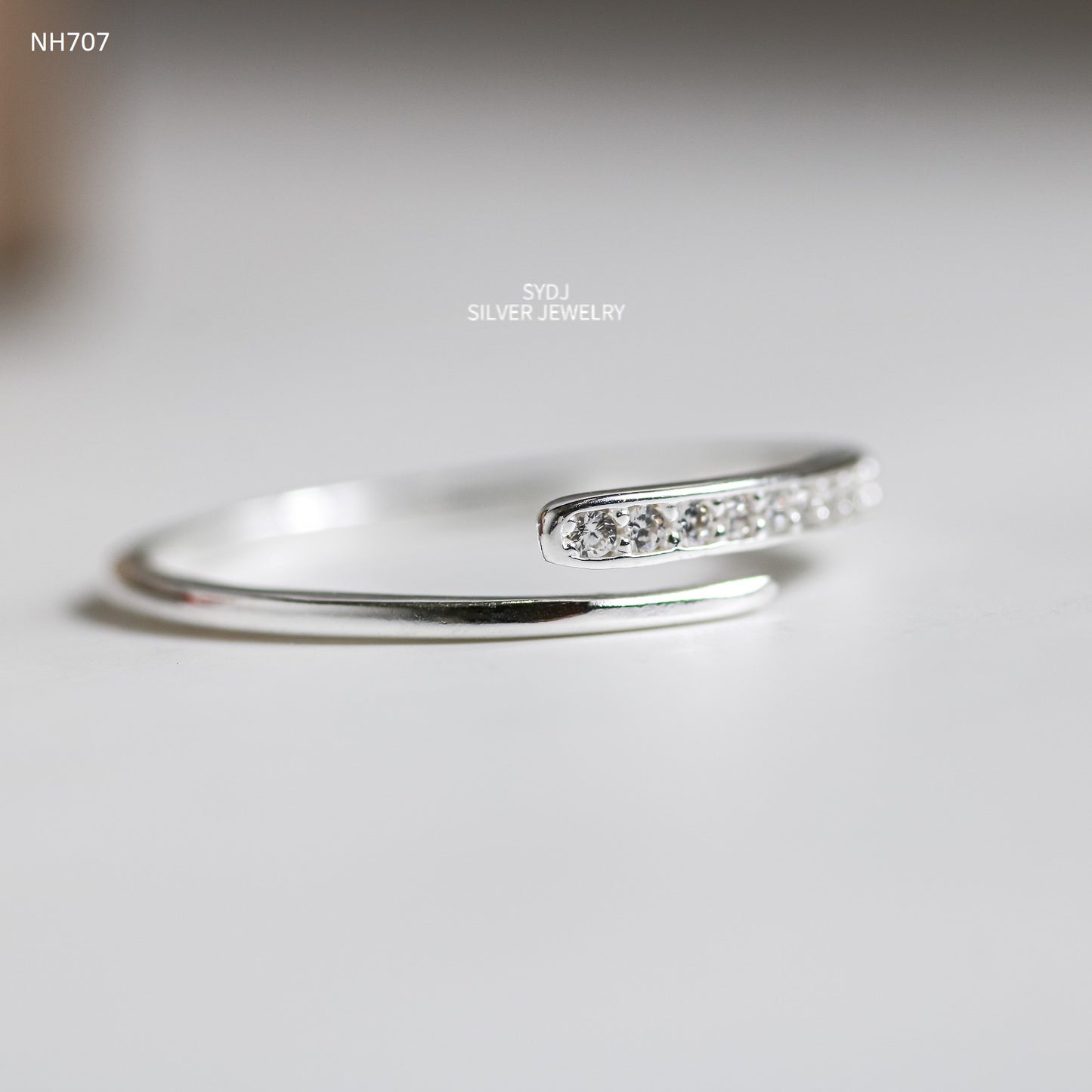 Sterling Silver 925 Simple Line Ring