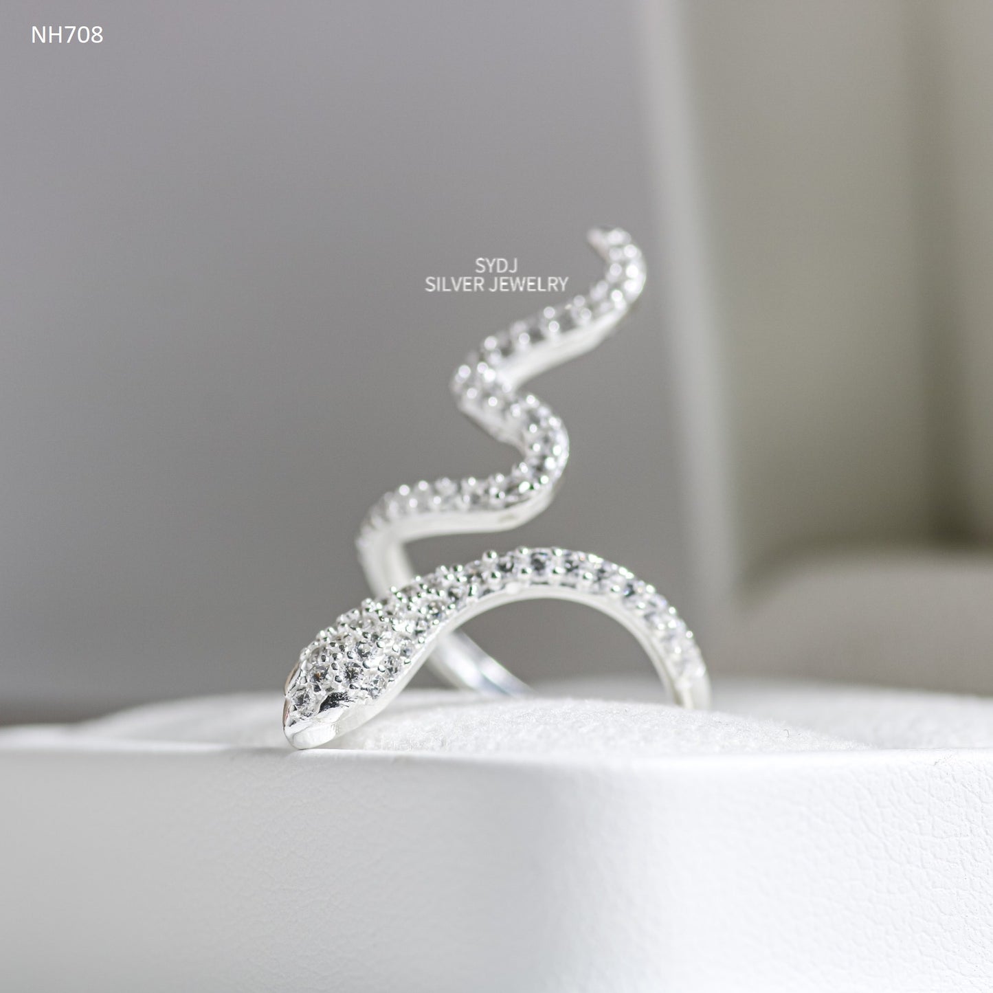 Sterling Silver 925 Snake Style Ring