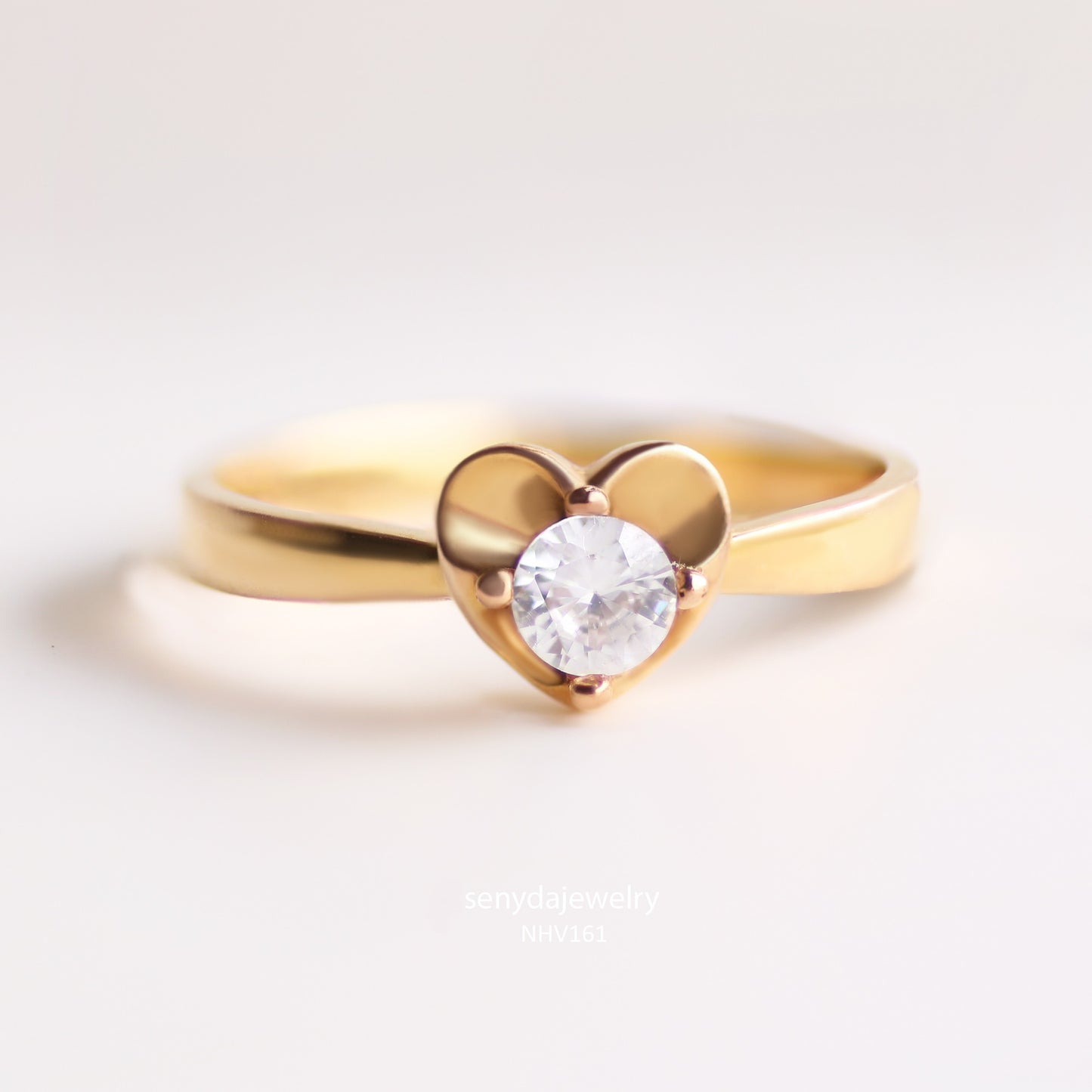 Senyda 14K Solid Gold Special Ring - HELIA RING
