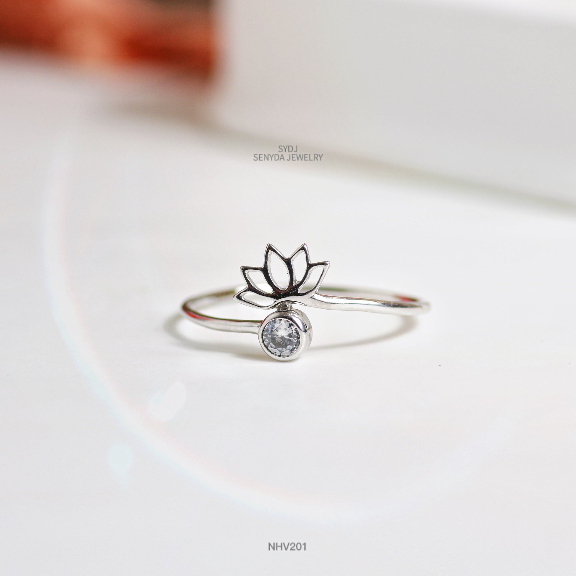 Senyda 10K Solid Gold Special Ring - "THE LOTUS" RING