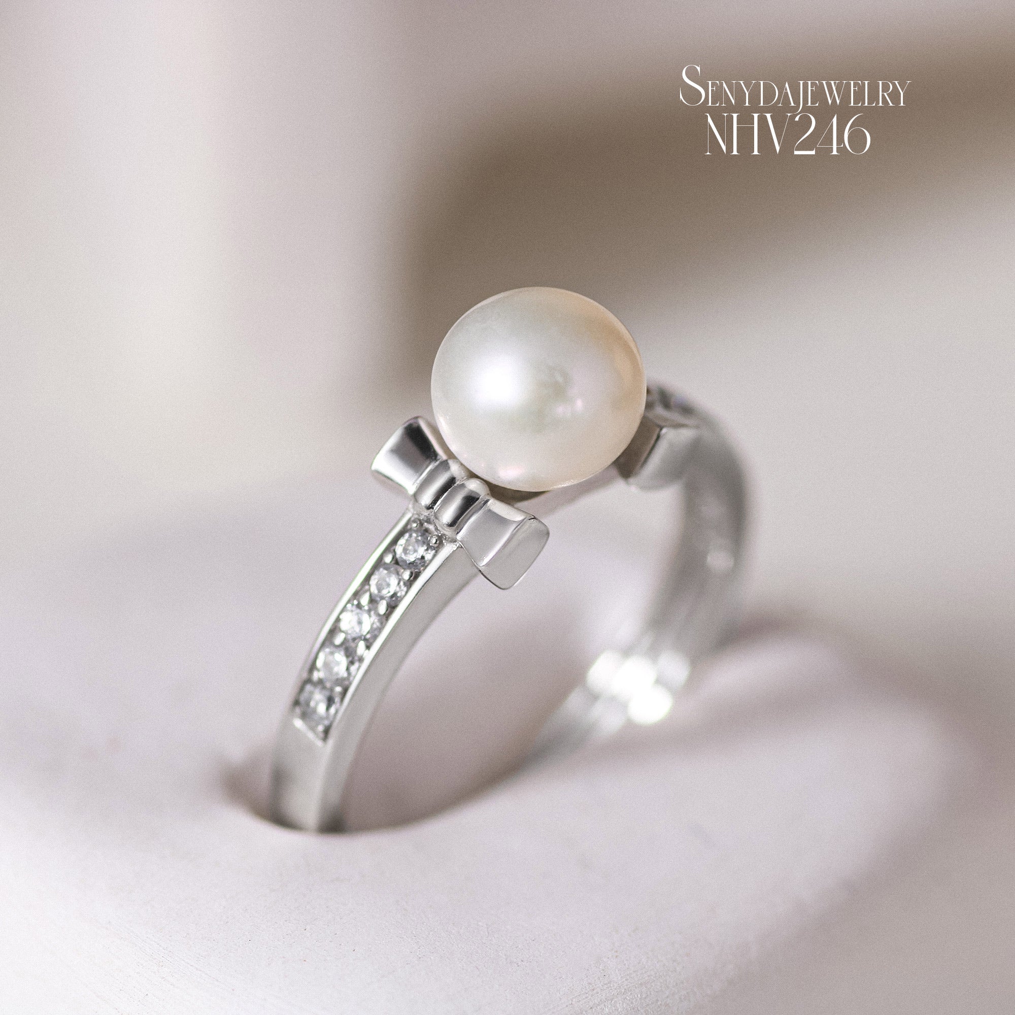 Pearl pave ring store