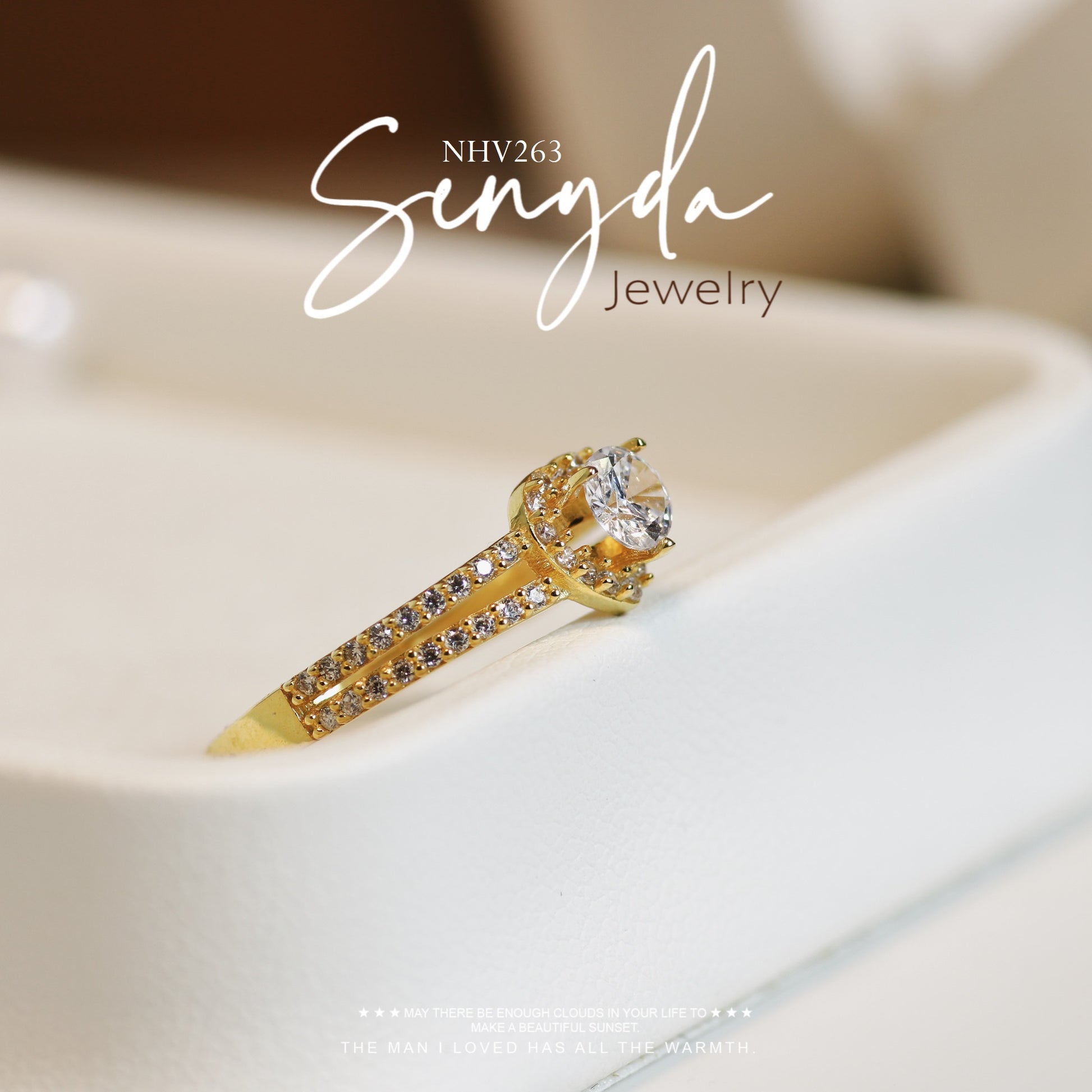 Senyda 10K Solid Gold Special Ring - HERTIRA RING