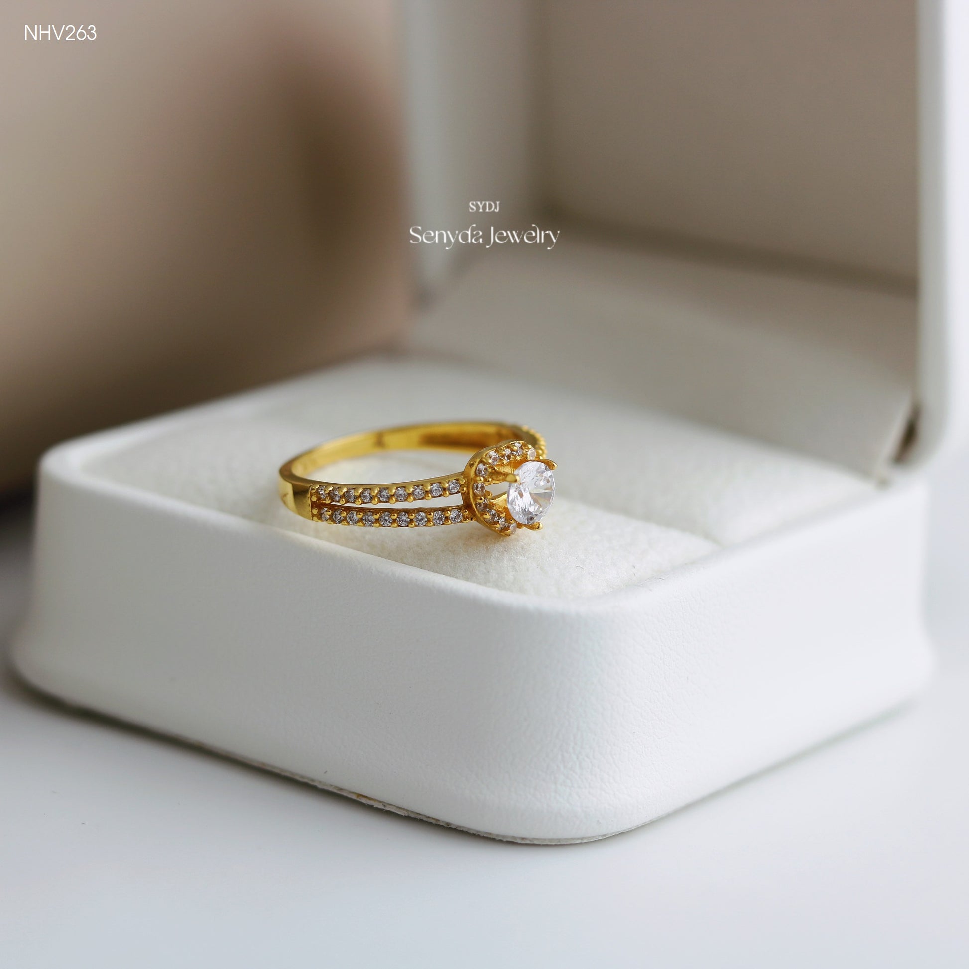 Senyda 10K Solid Gold Special Ring - HERTIRA RING