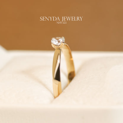 Senyda 18K Solid Gold Classic Ring - MIA RING