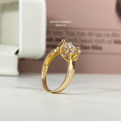 Senyda 14K Solid Gold Special Ring - TERRA RING