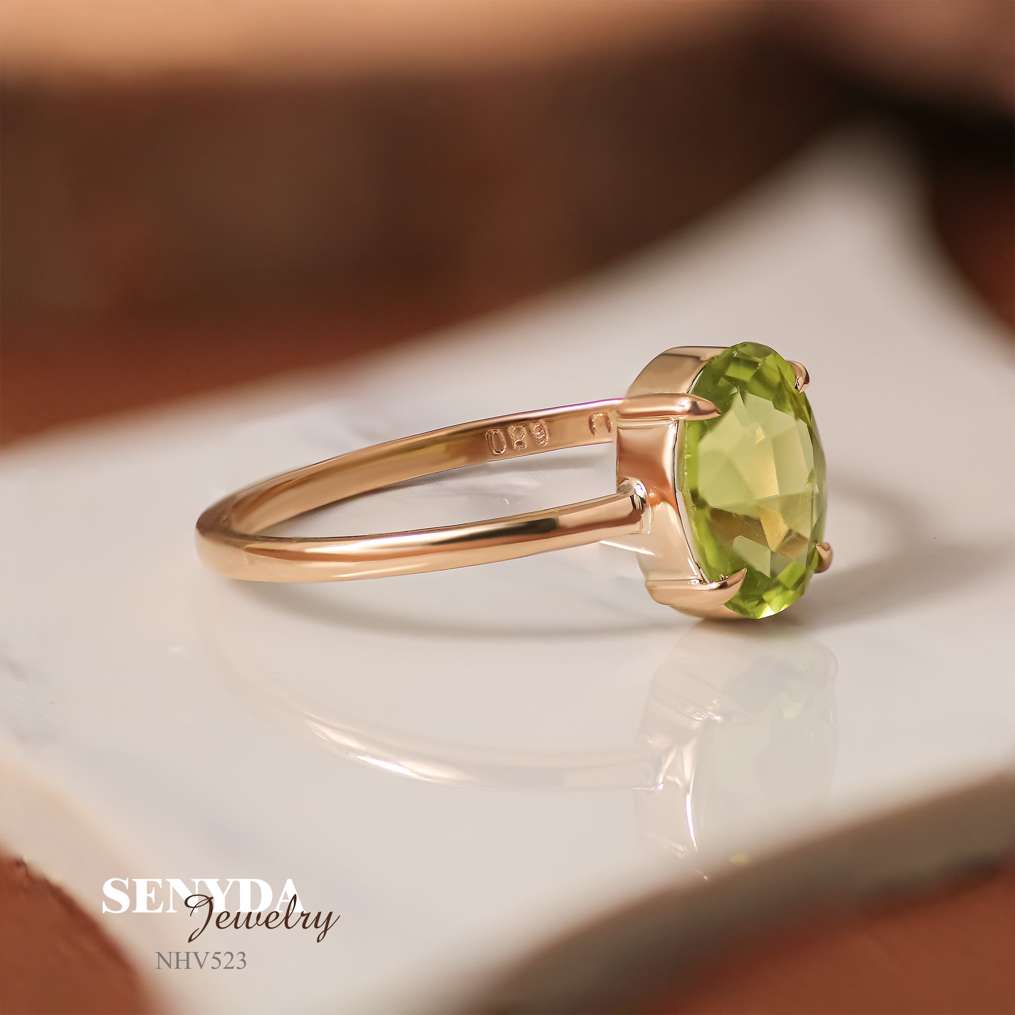 Natural peridot ring deals