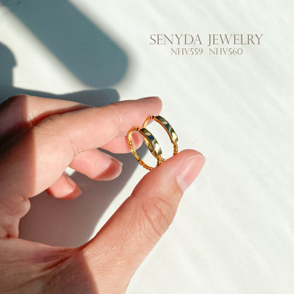 Senyda Beads Ring With Custom Rectangular Face