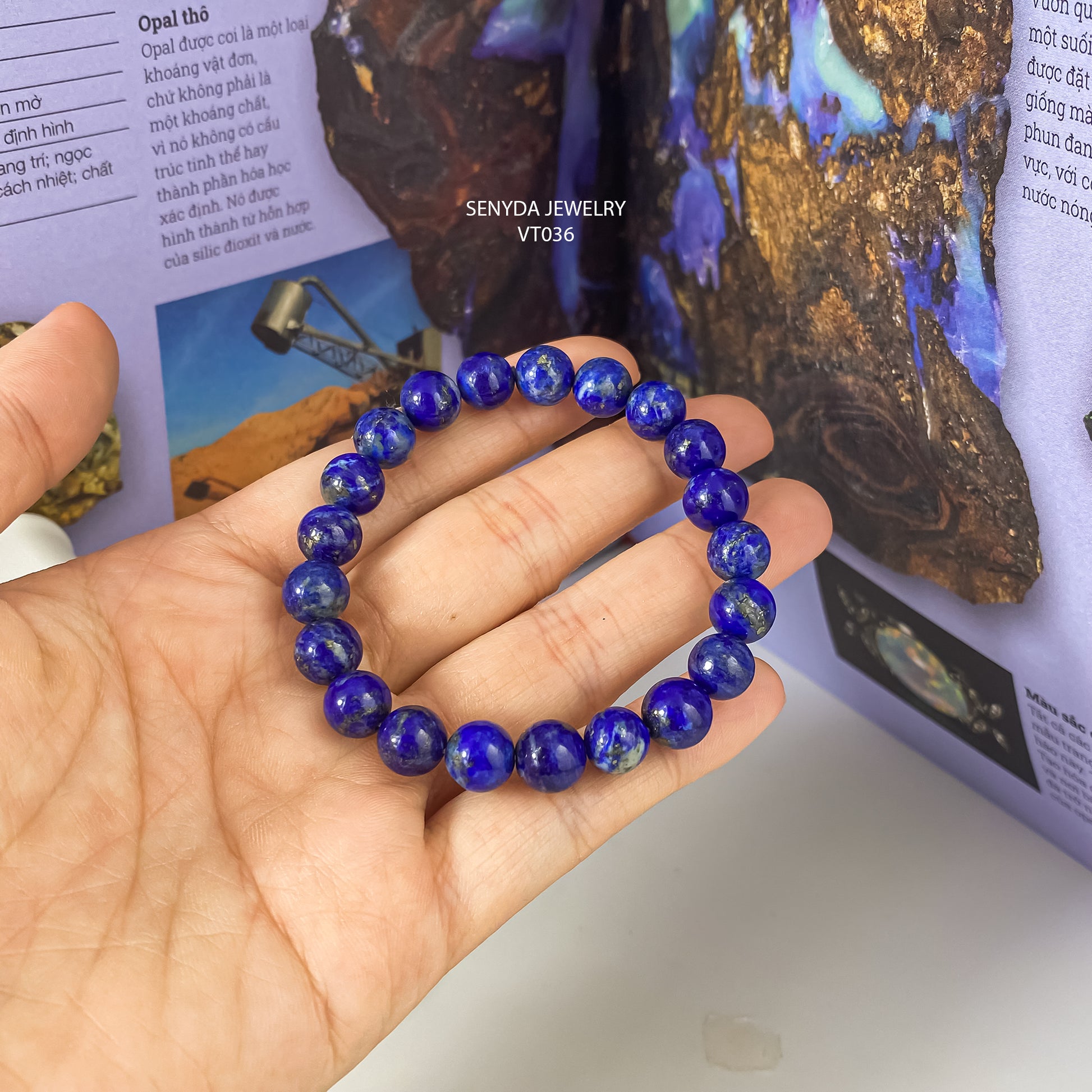 Senyda Natural Lapis Lazuli 8x8mm Bracelet