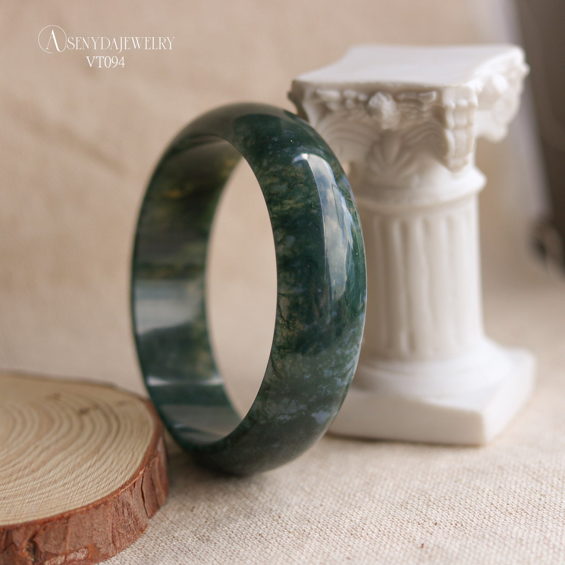 Moss Agate Bangle