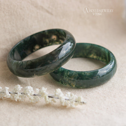 Moss Agate Bangle