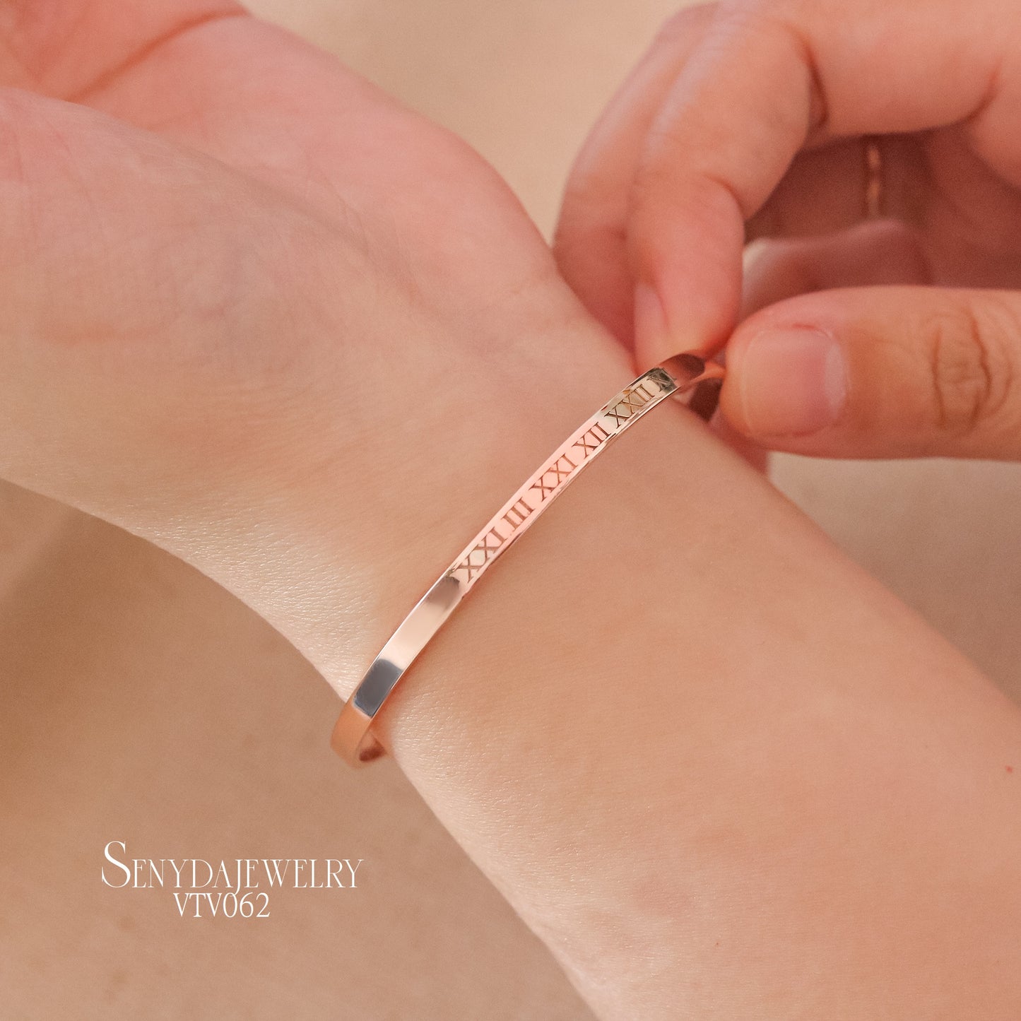 Custom Engraved Name Cuff Bracelet