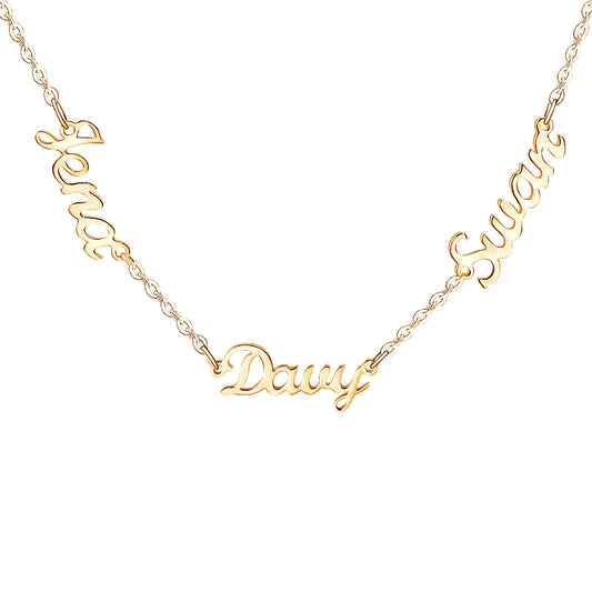 Senyda Personalized Name Pendant Necklace with Three Letters